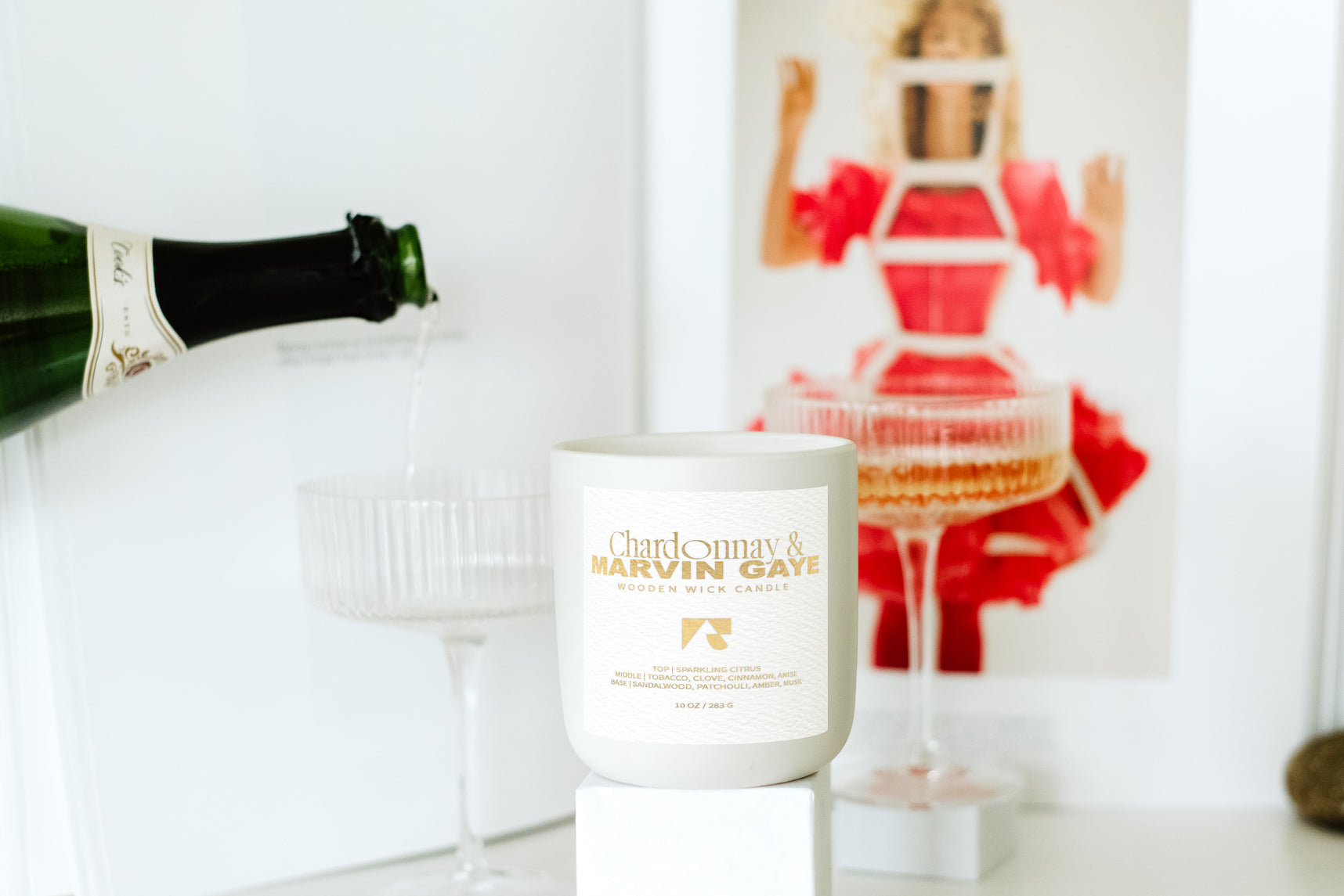 Chardonnay and Marvin Gaye Candle